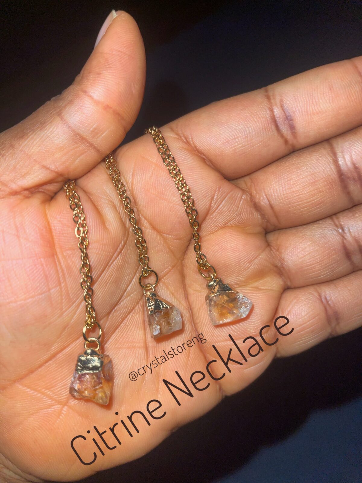 Citrine necklace 1pc - Image 1
