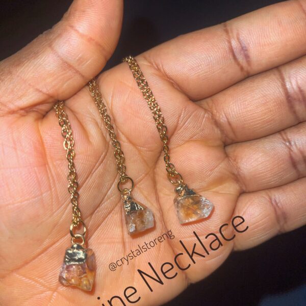 Citrine necklace 1pc