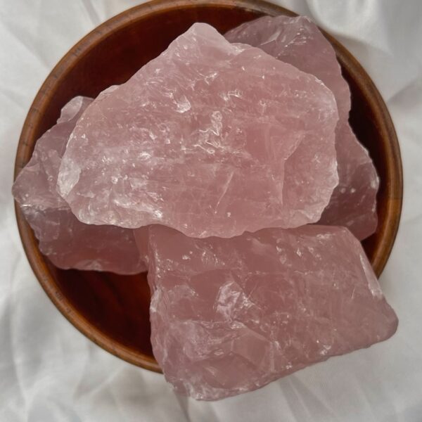 Raw Rose Quartz Crystal Stone 1pc