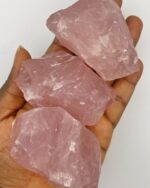 Raw Rose Quartz Crystal Stone 1pc - Image 3