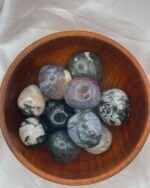 Moss Agate Tumbled Stone 1pc