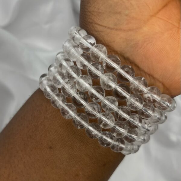 Clear Quartz Crystal Bracelet 1pc