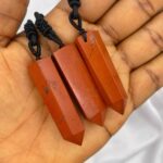 Red Jasper Point Necklace 1pc