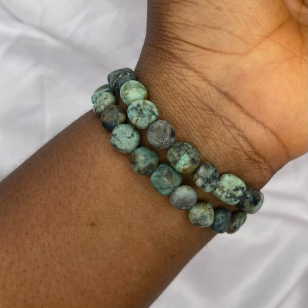 African Turquoise Jasper Bracelet 1pc