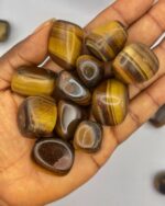 Tiger's Eye Crystal Tumbled Stone Tiger eye 1pc - Image 4