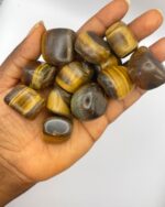 Tiger's Eye Crystal Tumbled Stone Tiger eye 1pc - Image 3