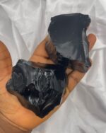 Chunky Raw Black Obsidian Stone 1pc - Image 2