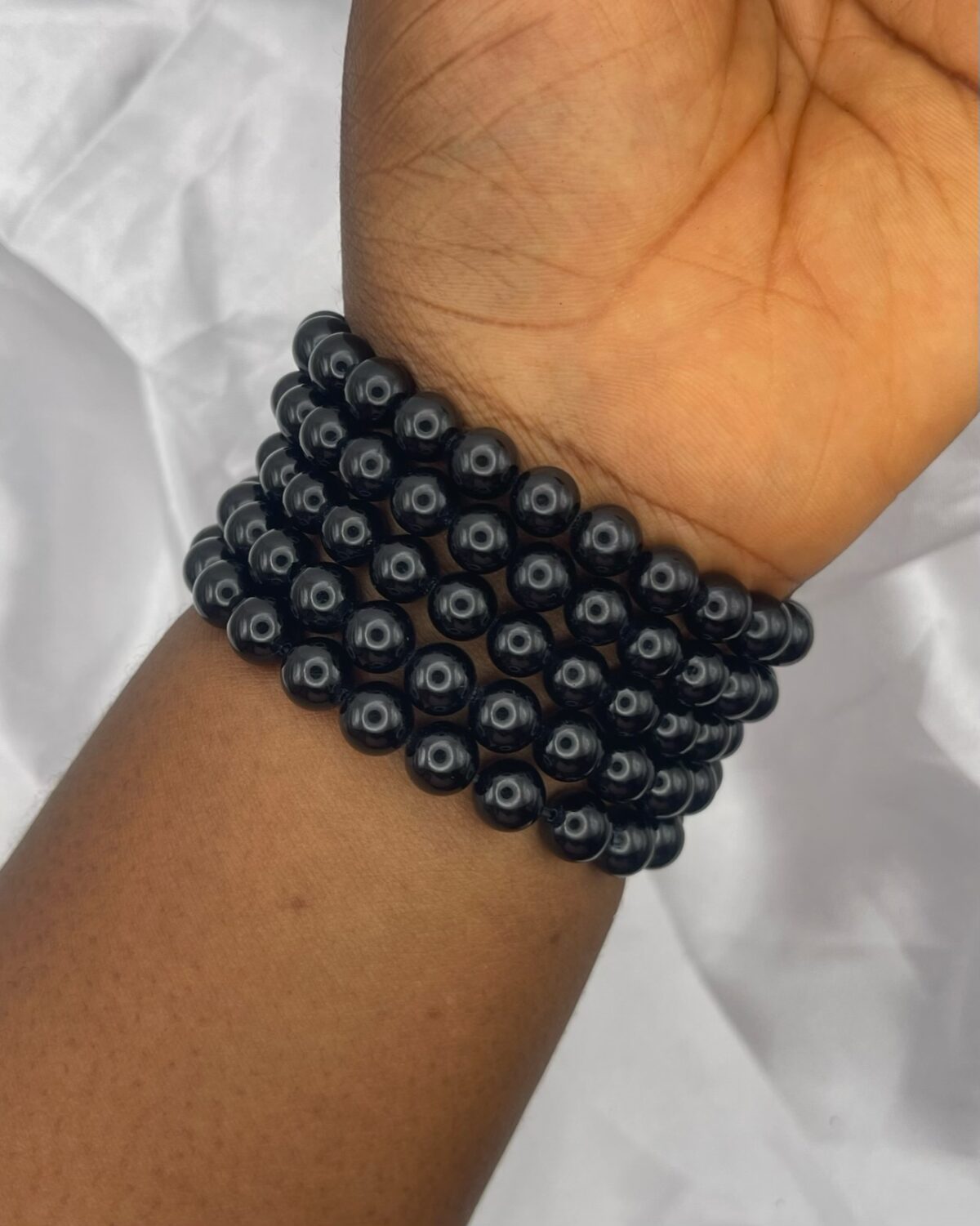 Black Tourmaline Crystal Bracelet 1pc - Image 1