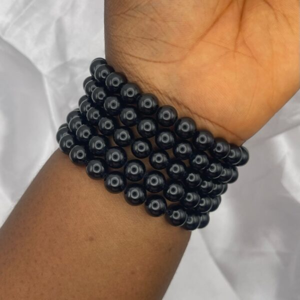 Black Tourmaline Crystal Bracelet 1pc