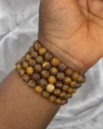 Calligraphy Stone Miriam Jasper Elephant Skin Jasper Script Stone Bracelet 1pc - Image 2
