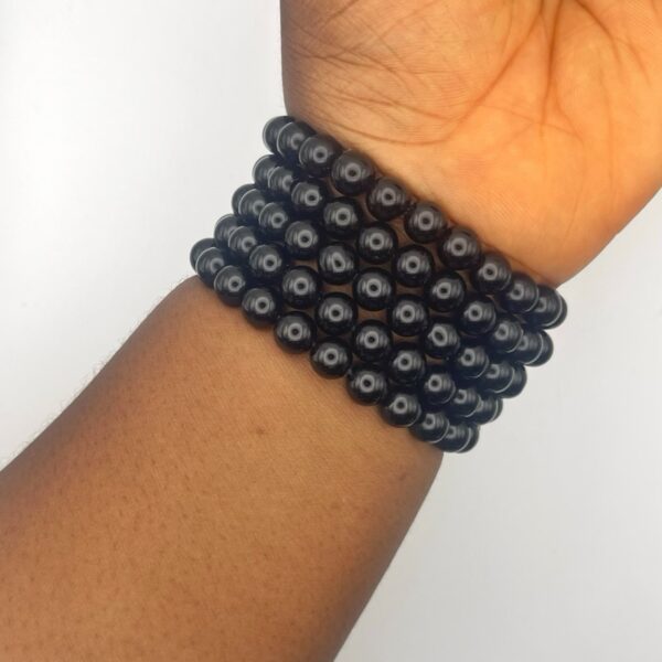 Black Obsidian Crystal Bracelet 1pc