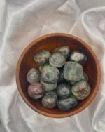 African Bloodstone Tumbled Stone Setonite Heliotrope 1pc