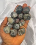 African Bloodstone Tumbled Stone Setonite Heliotrope 1pc - Image 2