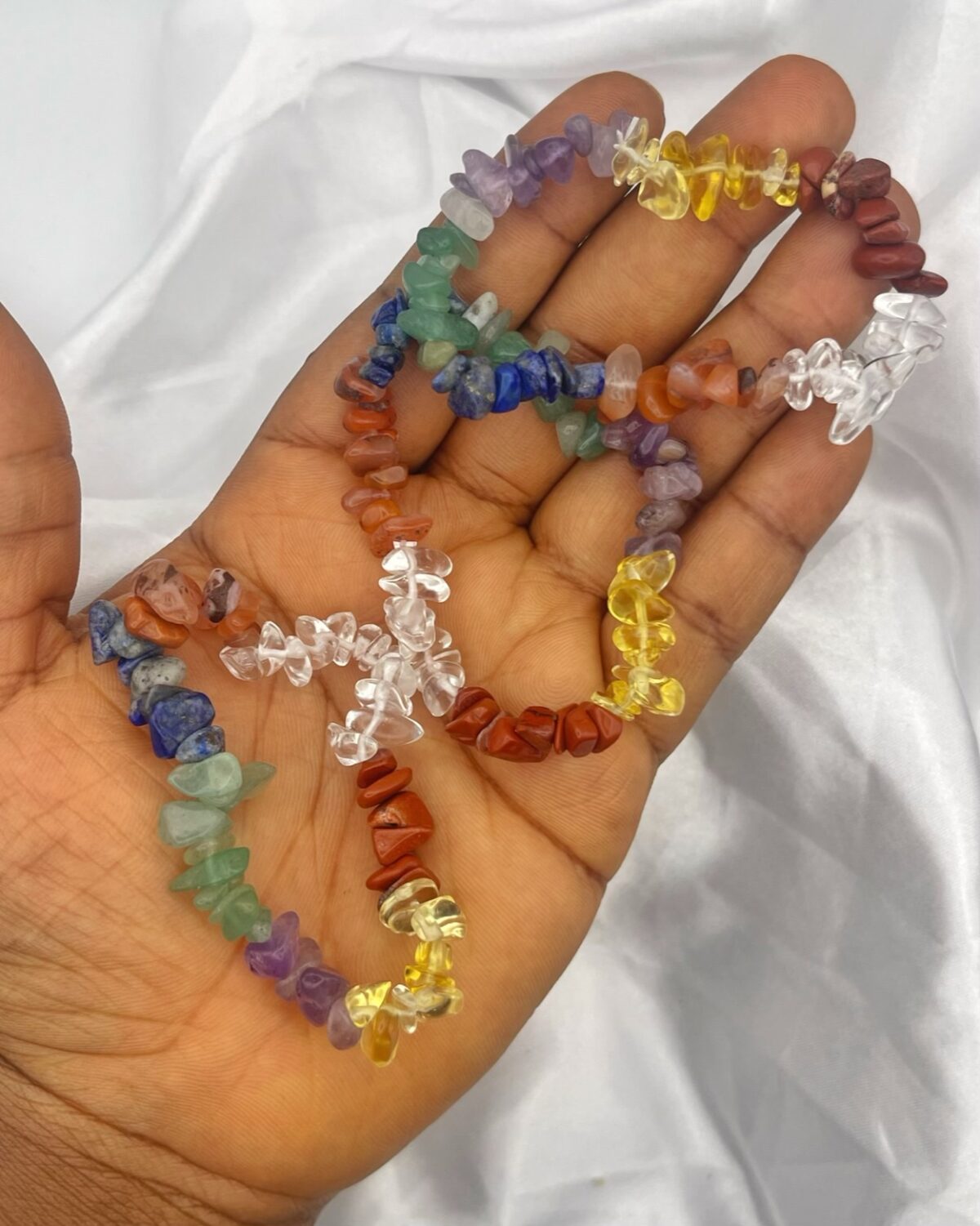 7 Chakra Crystal Bracelet 1pc - Image 1