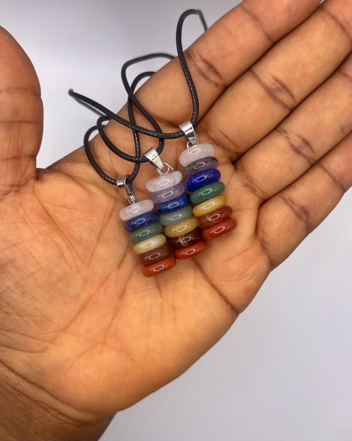 7 Chakra Crystal Necklace 1pc - Image 1