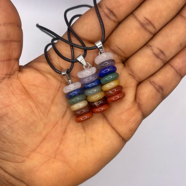 7 Chakra Crystal Necklace 1pc