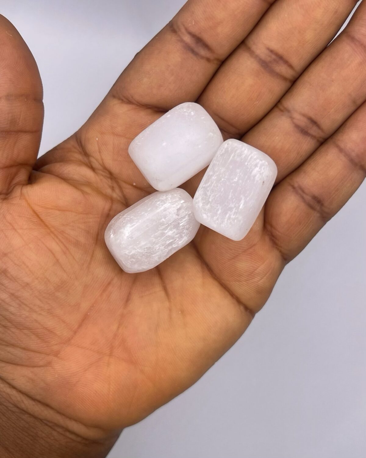 Selenite Crystal Tumbled Stone 1pc - Image 1