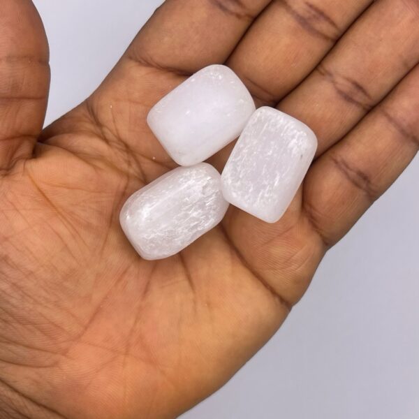 Selenite Crystal Tumbled Stone 1pc