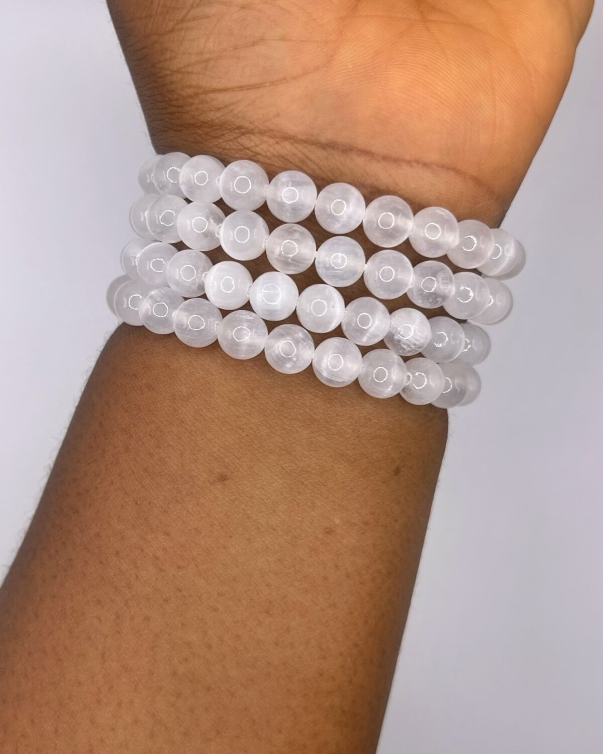 Selenite Crystal Bracelet 1pc - Image 1