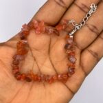 Carnelian Crystal Chip Bracelet 1pc
