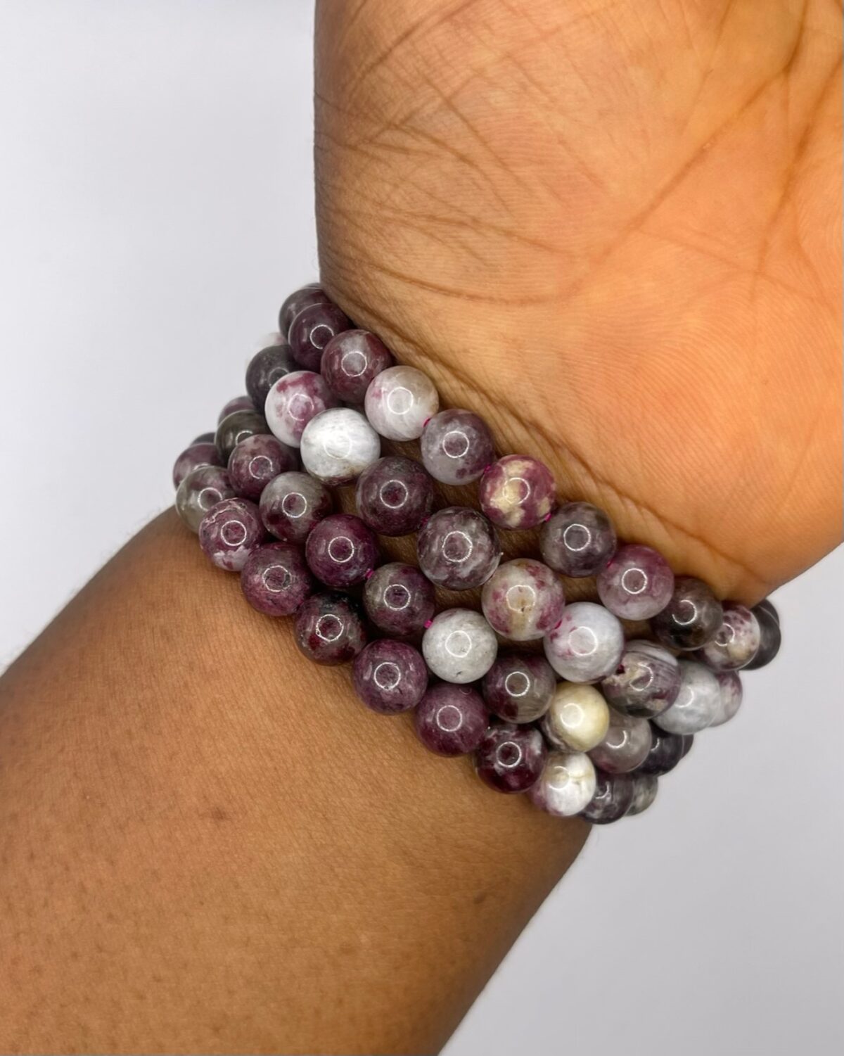 Plum Blossom Tourmaline Bracelet 1pc - Image 1