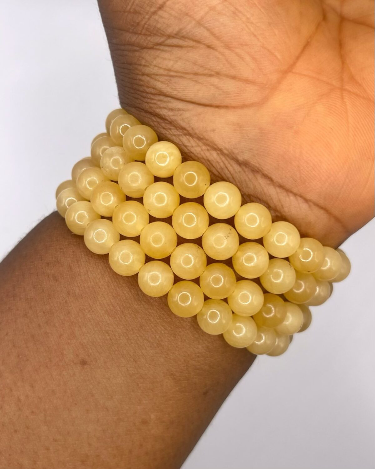 Honey Jade Crystal Bracelet 1pc - Image 1