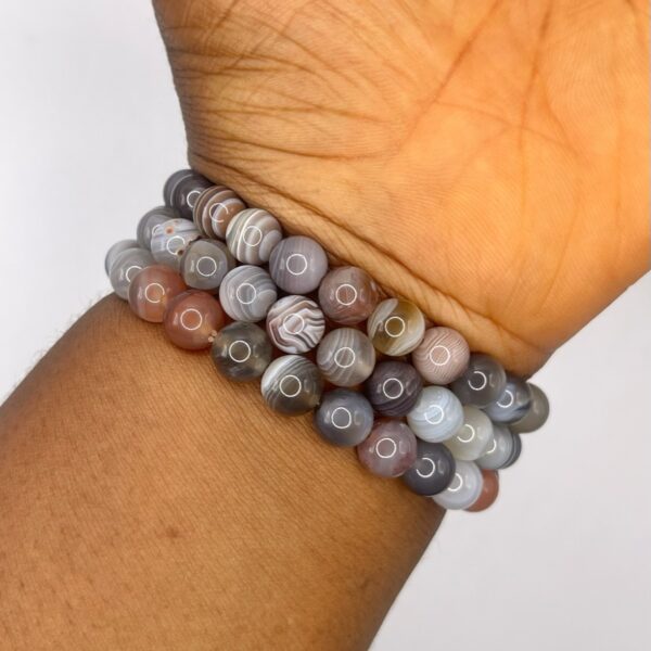 Botswana Agate Crystal Bracelet 1pc