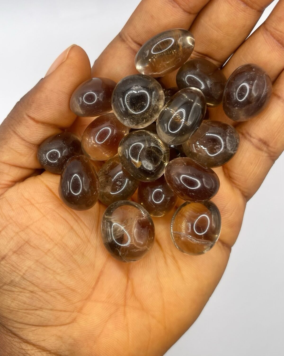 Smoky Quartz (Smokey Quartz) Crystal Tumbled Stone 1pc - Image 1