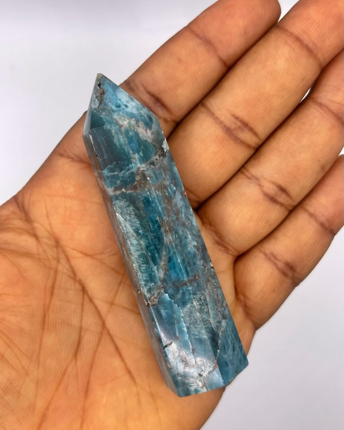 Blue Apatite Point Stone  1pc - Image 1