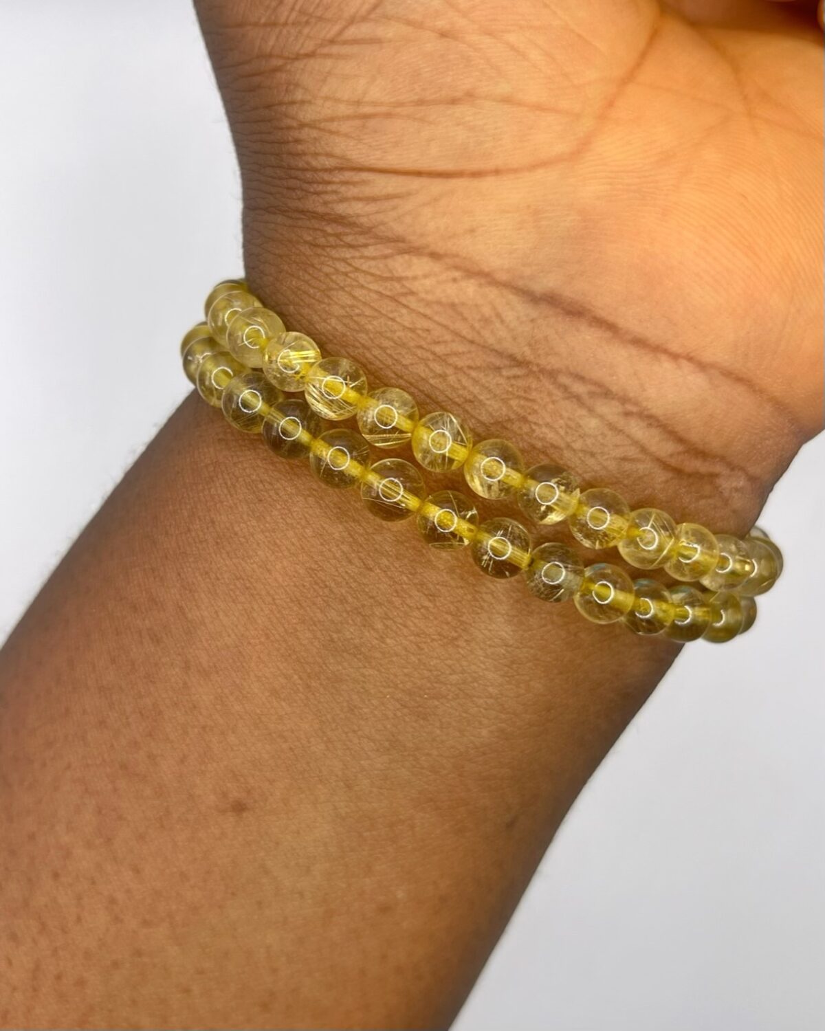 Golden Rutilated Quartz Bracelet 1pc - Image 1