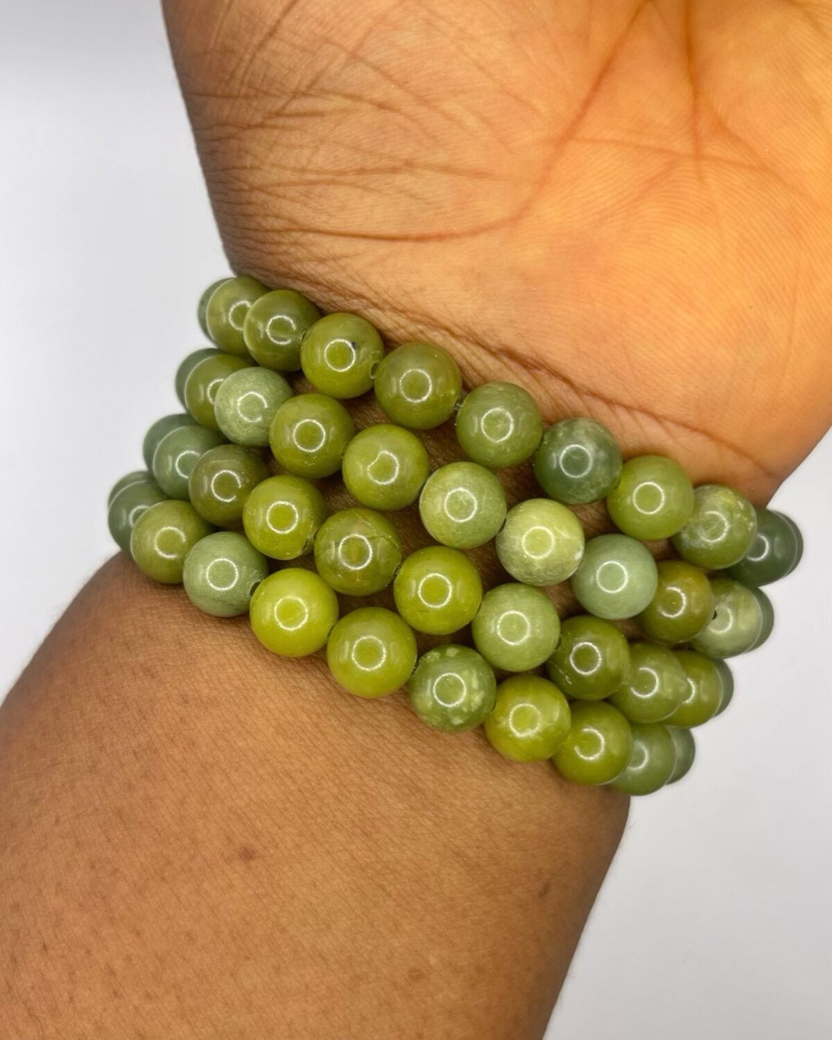 Canadian Nephrite Jade Crystal Bracelet 1pc - Image 1
