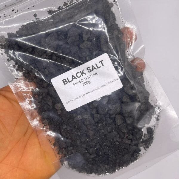 Black Sea Salt Mixed Texture 200g Spiritual Protection | Banishing | Energy Cleansing