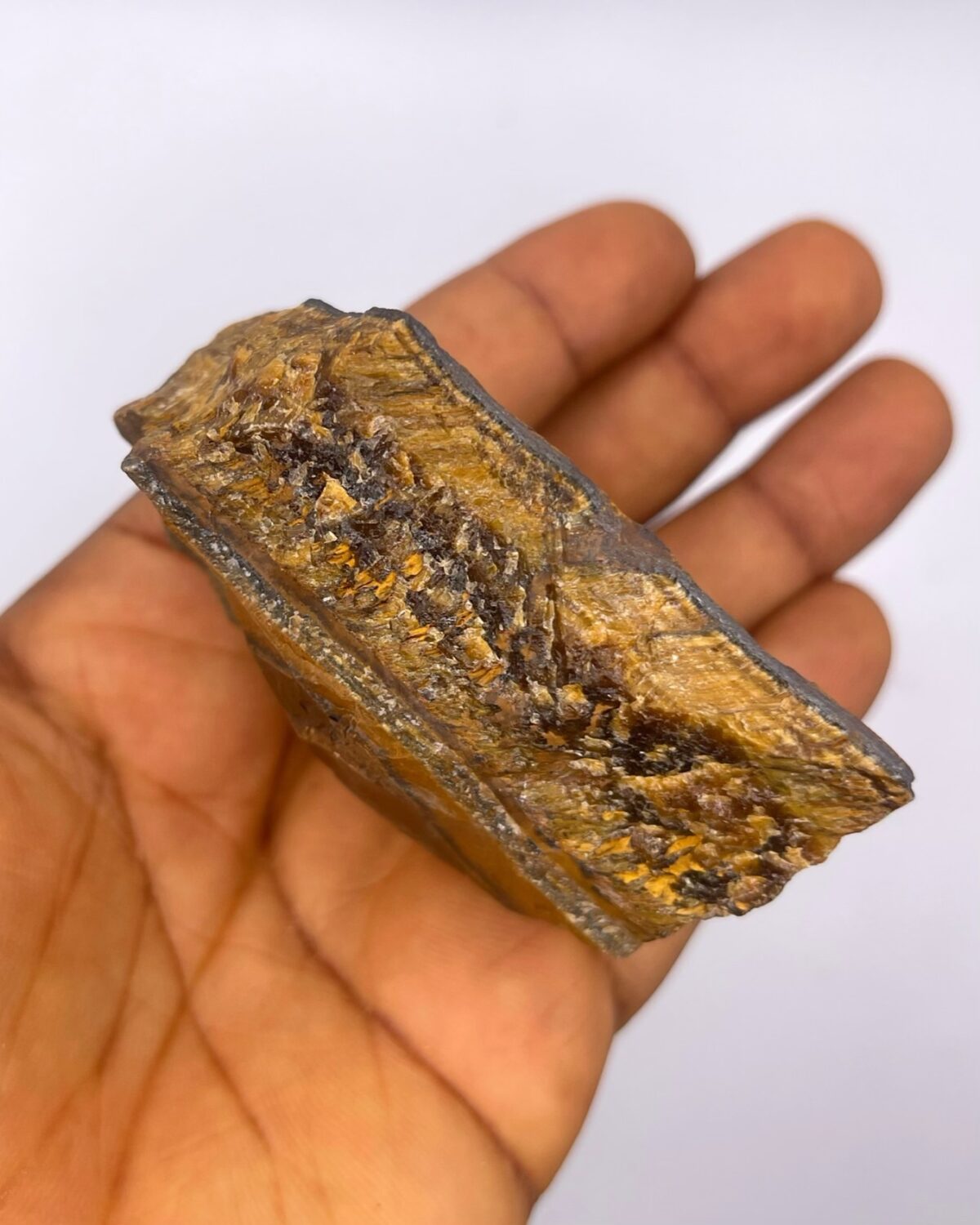 Tiger's Eye Crystal Raw Stone Tiger eye 1pc - Image 5