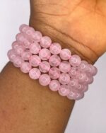 Rose Quartz Crystal Bracelet 1pc - Image 2