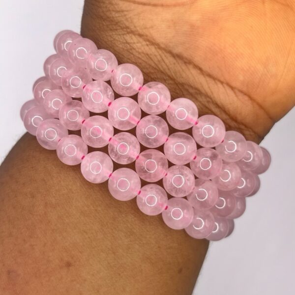 Rose Quartz Crystal Bracelet 1pc