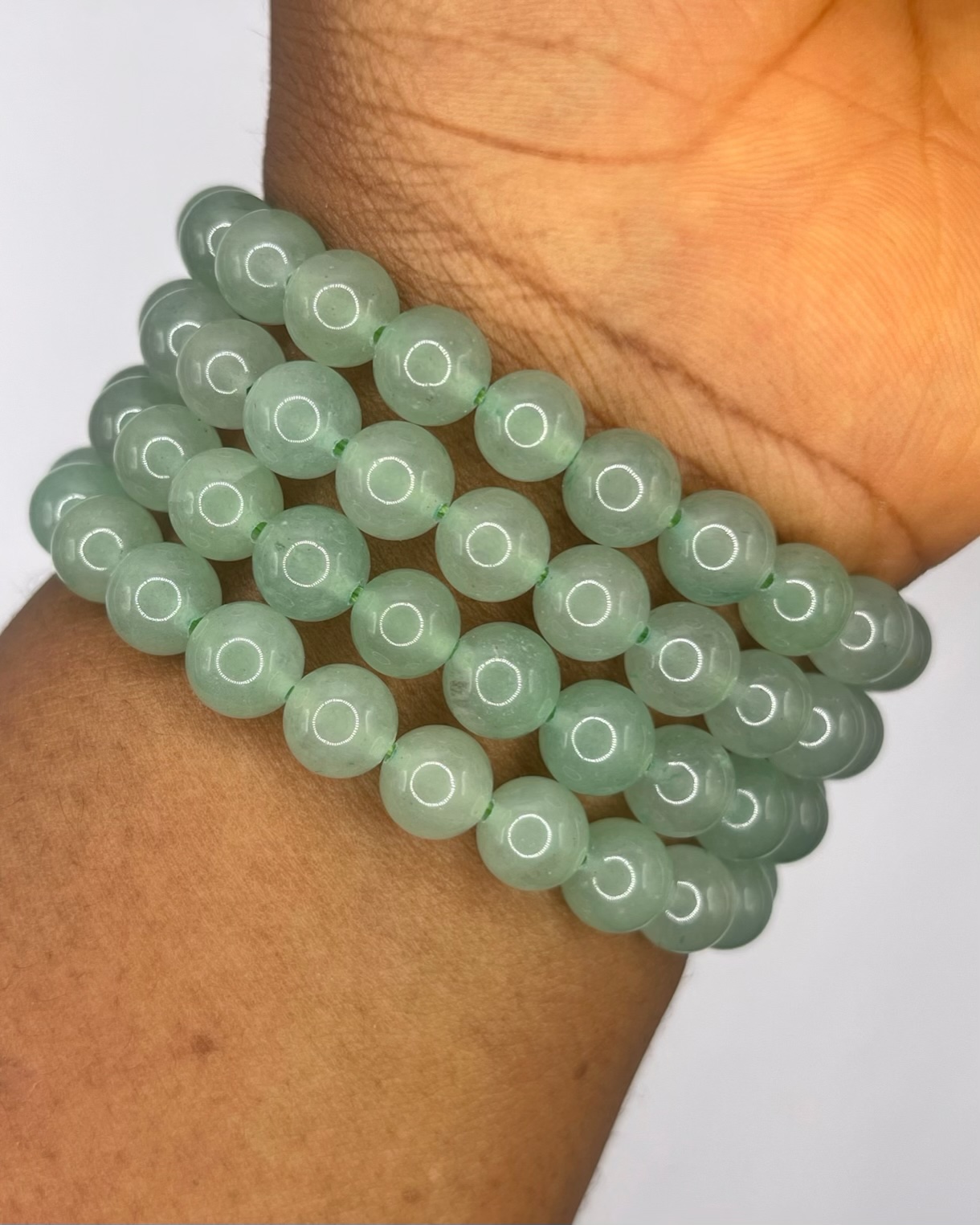 img_7488-compressed Green Aventurine Crystal Bracelet 1pc - Image 1
