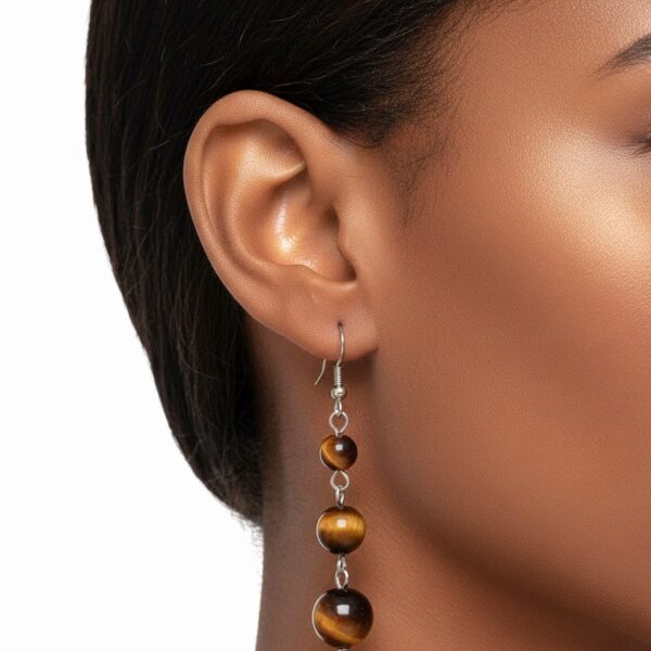 Tiger's Eye Drop Earrings