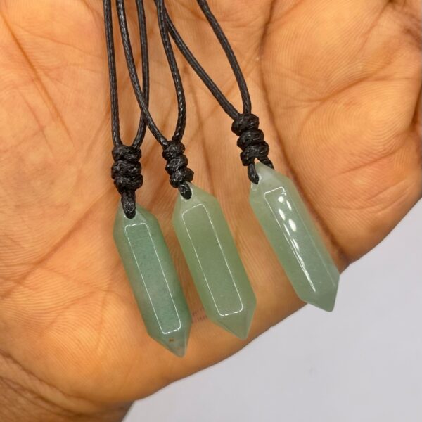 Green Aventurine Crystal Necklace 1pc