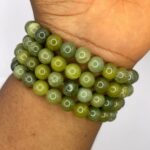 Canadian Nephrite Jade Crystal Bracelet 1pc