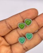 Green Aventurine Earring 1 pair - Rubber Hook (extras) - Image 2