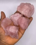 Raw Rose Quartz Crystal Stone 1pc - Image 4