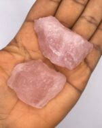 Raw Rose Quartz Crystal Stone 1pc - Image 3