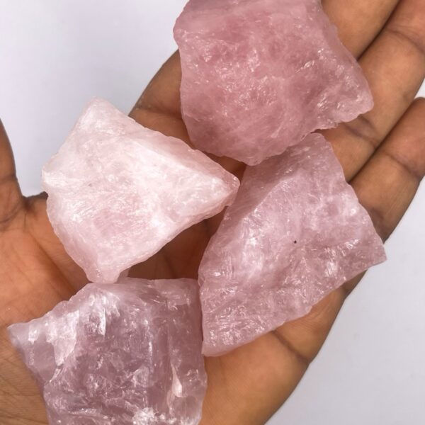 Raw Rose Quartz Crystal Stone 1pc