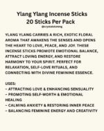 Ylang Ylang Incense Sticks Sensual. Heart-opening. Spiritually soothing. - Image 2