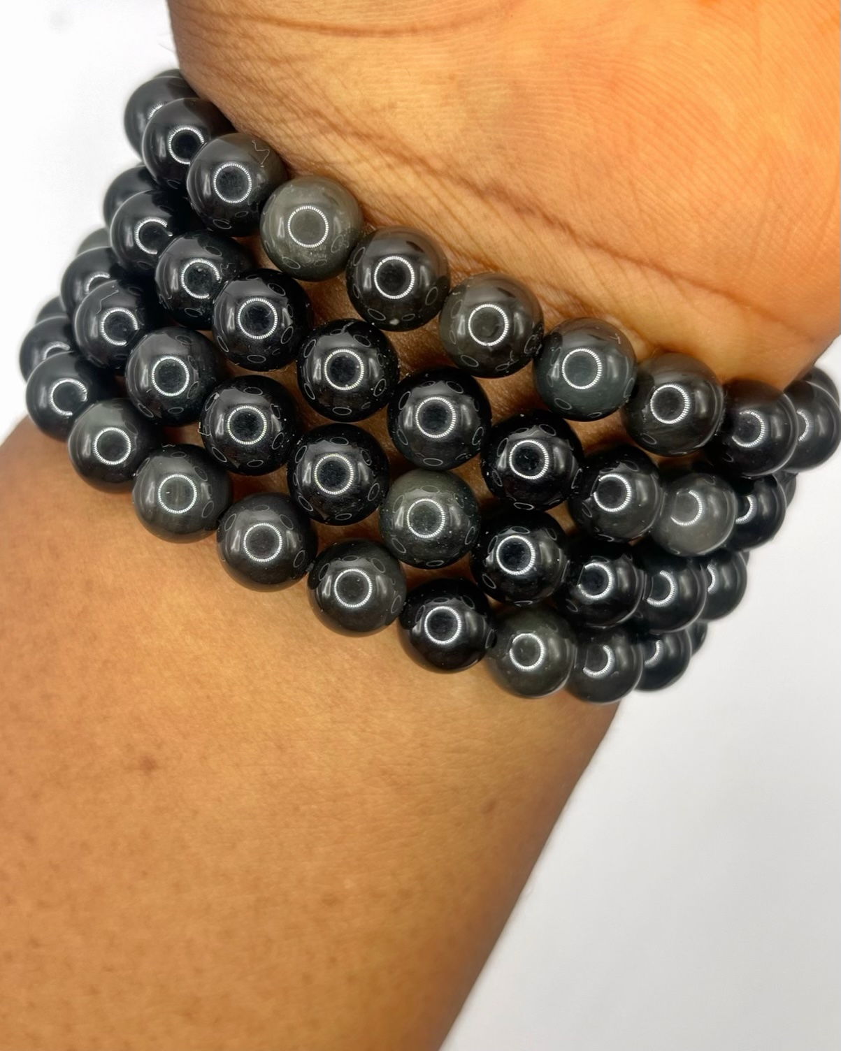 img_6940-compressed Rainbow Obsidian Bracelet 1pc - Image 1