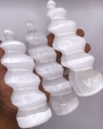 Selenite Spiral Tower 1pc