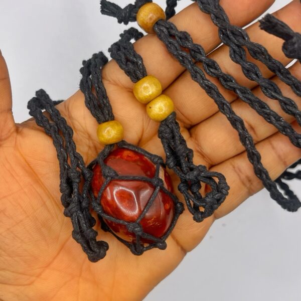 Net Bag Necklace Pouch - Stone not included  1pc
