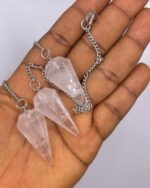 Clear Quartz Crystal Pendulum 1pc