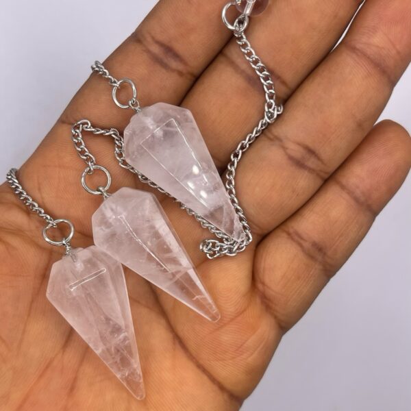 Clear Quartz Crystal Pendulum 1pc