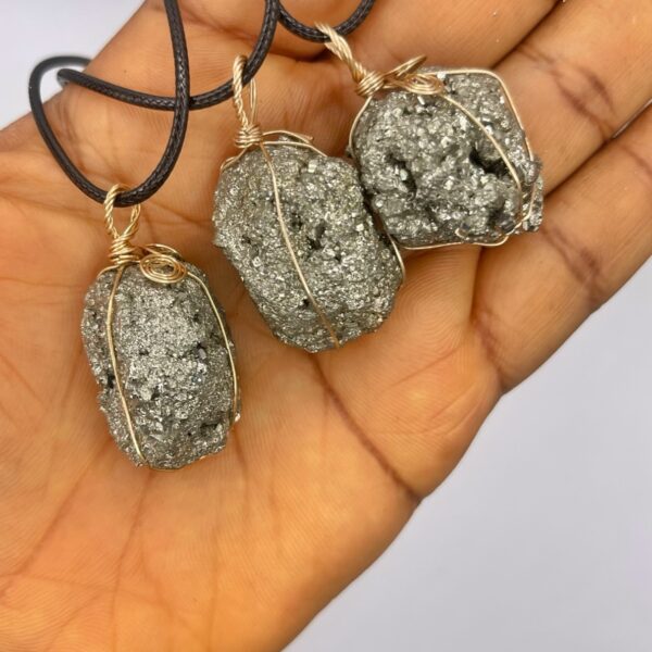 Pyrite Cluster Necklace 1pc